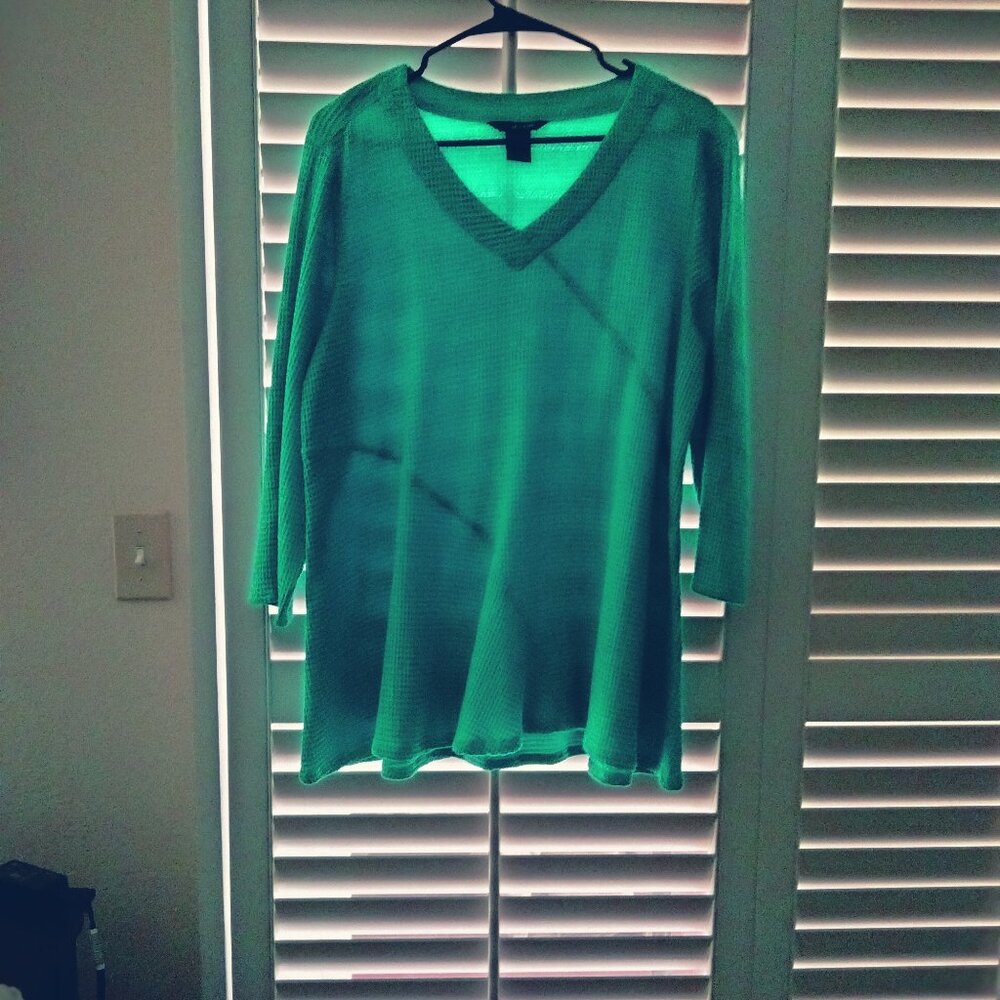 Tunic - Teal Blue - Size L - 100% cotton - never worn - Ali Miles
